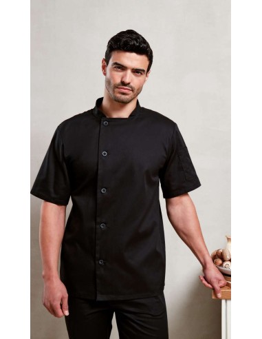 PRE-PR900-Essential Short Sleeve Chefs Jacket